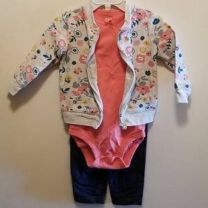 Child of mine floral 3pc set 18m